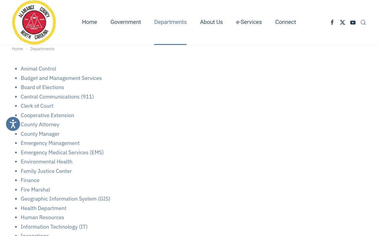 Alamance County Register of Deeds office records for Alamance County