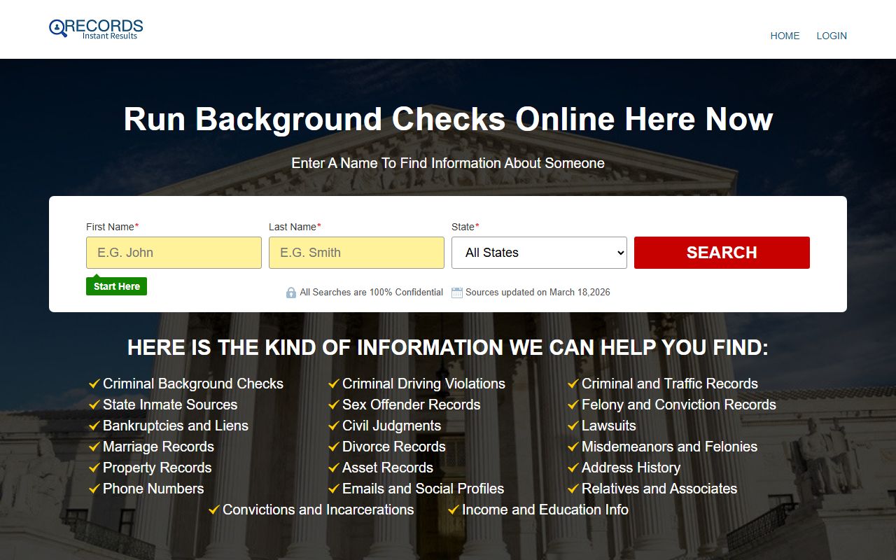Franklin County court records search page for criminal cases in Louisburg