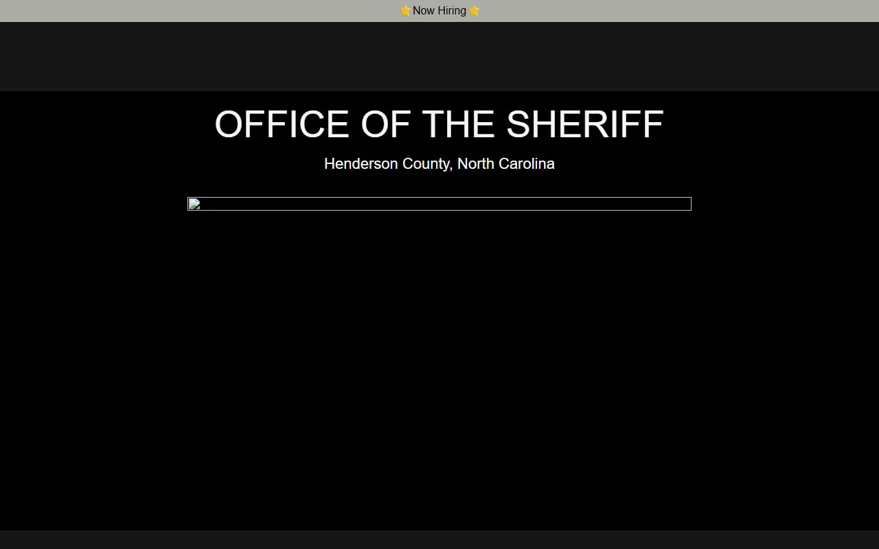 Henderson County Sheriff's Office page for arrest records and criminal information in Hendersonville